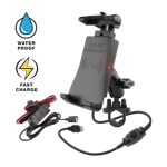 RAM® Mounts Quick-Grip™ Waterproof Wireless Charging Handlebar Mount