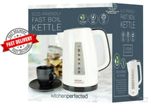 Kitchen Perfected Fast Boil Cordless Cream Kettle Eco-Friendly 1.6L - 3Kw