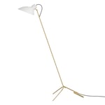 VV Cinquanta Floor Lamp, Brass / White