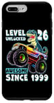 iPhone 7 Plus/8 Plus Level 26 Unlocked T Rex Monster Truck Dinosaur 26th Birthday Case