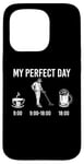 Coque pour iPhone 15 Pro My Perfect Day Coffee Metal Detector Beer