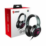 MSI IMMERSE GH50 7.1 Virtual Surround Sound RGB Gaming Headset Black with Ambie