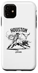 Coque pour iPhone 11 Houston Texas Rodeo Bull Rider Steer Wrangler Cowboy