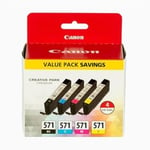 Canon CLI 571 combo pack 4 stk - 0386C005 Original bläckpatron 28 ml