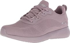 Skechers Women's Bobs Squad - Tough Talk Sneakers, Purple Mauve Engineered Knit Mve, 7 UK