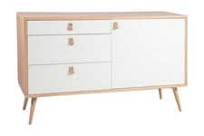 Kommode HELENA 120x40xH75 - Brettbord og småbord Hvit,Natur