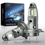 JOSHF Ampoule Led H7, 70W CSP 15000LM 6500K Blanc Phares pour Voiture et Moto, Ampoules Auto de Rechange pour Ampoule Halogènes et Kit Xenon, Hi/Lo Beam Phare H7 LED, DC12V (2 Ampoules)