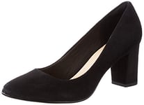 Clarks Aubrie Sun, Women’s Closed-Toe Pumps, Black (Black Suede), 7 UK (41 EU)