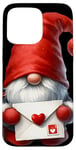 Coque pour iPhone 15 Pro Max Valentines Gnome Dad Heart Love Letter For Valentines Day