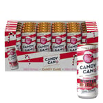 Candy Can Limited Edition Winter Edition Candy Cane Flavour, Fizzy Drinks, American Soda Flavours, Sugar Free, Sparkling Pop Cans (330ml x 24 pack)