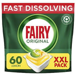 Fairy Original All In One Dishwasher Tablets, Lemon, 60 Capsules