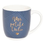 DRAEGER PARIS - Mug en Céramique - Bleu - "Ma Petite Tribu" - Idée cadeau Ami, Famille, Noël, Parents, Anniversaire - Humour, Fun - 320 ml - Avec Boîte Cadeau