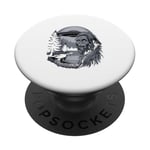 Sasquatch Selfie Enlèvement OVNI – Funny Bigfoot Alien PopSockets PopGrip Adhésif