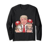 Moo Deng 24 Trump’s Cat Hippo Take Center Stage Long Sleeve T-Shirt