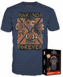 Funko Boxed Tee: Marvel Black Panther Wakanda Forever T-shirt (M)