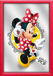 Empire Merchandising 671752 Disney, Minnie Mouse Loves to Shop, Miroir imprimé avec Cadre en Plastique façon – Miroir Taille 20 x 30 cm