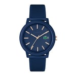 Lacoste Analogue Quartz Watch for Men or Women from The Lacoste.12.12. Collection, Featuring a Stylish Silicone Bracelet with Petit Piqué Texture