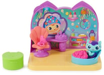 DreamWorks Gabby’s Dollhouse, MerCat’s Spa Room Playset, with MerCat Toy Figure, Surprise Toys and Dollhouse Furniture, Kids’ Toys for Girls and Boys 3+