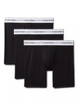 Calvin Klein Long Boxer Briefs, Set of 3, Black