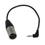 Astera DMX-adapter for AsteraBox 3,5" jack til 5-pin XLR han