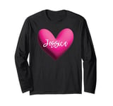 Jessica Pink Name Heart Love Woman Girl Friend Jess Jessi Long Sleeve T-Shirt