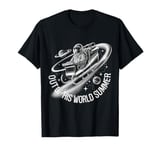 Out of This World Astronaut Sleigh Adventure in Space Galaxy T-Shirt