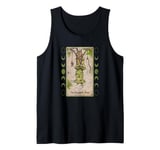 The Hanged Man Frog Tarot Style Graphic, Cool Novelty Frog Tank Top