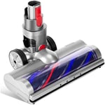 Brosse Compatible pour Dyson V7 V8 V10 V11 V15, Brosse Turbo de Nettoyage à Entraînement Direct Acessoire avec 4 Lumières led pour Sols Durs et