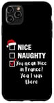 Coque pour iPhone 11 Pro Max Nice Naughty You Mean Nice In France - Père Noël amusant