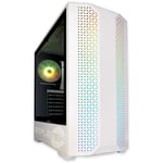 Simpletek Case RGB Cabinet Gaming Jeux ATX Micro Mini BLANC BLANC USB 3.0 Audio HD LED Rainbow strip Ventilateurs PC Fixé Assemblé