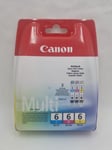 Canon Multipack BCI-6C BCI-6M BCI-6Y Genuine Canon Cyan Magenta Yellow New