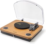 Roxel VRP-60 Vinyl Record Player, Turntable with Built In Speakers, BT IN/OUT