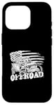 Coque pour iPhone 16 Pro Offroad Riding Offroad Racing Drapeau USA Offroad