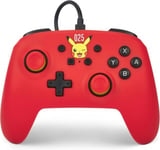 Manette filaire PowerA pour Nintendo Switch - Pikachu qui rit