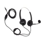 Call Center Earphone Telephone Headset RJ9 Plug Light With Mic For Office