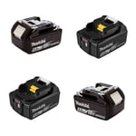 Lot de 4 batteries 18V Li-Ion lxt 5,0Ah pour outil sans fil Makita BL1850BX4