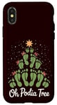 iPhone X/XS Oh Podiatree Funny Tree Foot Christmas Staff Squad Xmas Tree Case