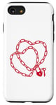 iPhone SE (2020) / 7 / 8 Cute Womens Intertwined Heart Chain Love Lock Valentine' Day Case