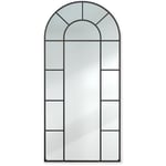 Casa Chic - Klarstein Miroir mural élégant miroir sur toute la longueur 120 x 57 cm miroir sur pied grand & long grand miroir sur pied en aluminium