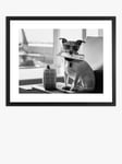 Brookpace Lascelles 'Terrier Travel' Framed Print & Mount, 45.5 x 55.5, Black/White