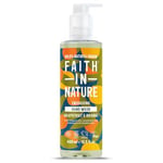 Faith In Nature Natural Grapefruit and Orange Liquid Hand Wash, Energising, Vegan and Cruelty Free, No SLS or Parabens, 400 ml