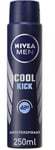 3 X NIVEA MEN Cool Kick Anti-Perspirant Deodorant Spray - 150ml