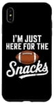 iPhone XS Max I'm Just Here for the Snacks Funny Football Game Vintage Case