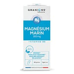 MAGNESIUM MARIN 200 MG GRANIONS - Format 2 mois - Fabriqué en France - Magnesium + Vitamine B6 - Magnesium Anti Stress - Anti Fatigue - Magnesium Marin Complement Alimentaire - 60 gélules de Magnesium