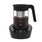 Instant Cold Brewer Coffee and Iced Tea Maker Digital One Touch Cold Cold Coffee Machine, Ready in 5 minutes: Perfect for Cold Brew Coffee, Iced Tea, Chai Lattes, Bubble Tea - 950ml Glass Pitcher