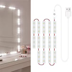 JINGRU Lumières de Miroir de Maquillage à LED 42LEDs Dimmable Touch Control Lumières de Miroir de courtoisie Lumière de Miroir de Salle de Bain avec câble USB Bande Lumineuse à LED Miroir de Dressage