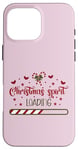 Coque pour iPhone 16 Pro Max Drôle et mignon de Noël en forme de canne à sucre d'orge