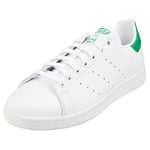 adidas Stan Smith Mens White Green Casual Trainers - 5 UK