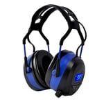 Casque Anti-Bruit Avec Radio/Bluetooth/Mp3 Casque Anti-Bruit Avec Nrr 29 Db Casque Anti-Bruit Pour Homme Et Femme Casque De Protection Pour Tir Et Tonte(Bleu)