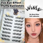 No Glue Needed Manga Individual Lashes Fox Eye DIY Eyelash Extensions